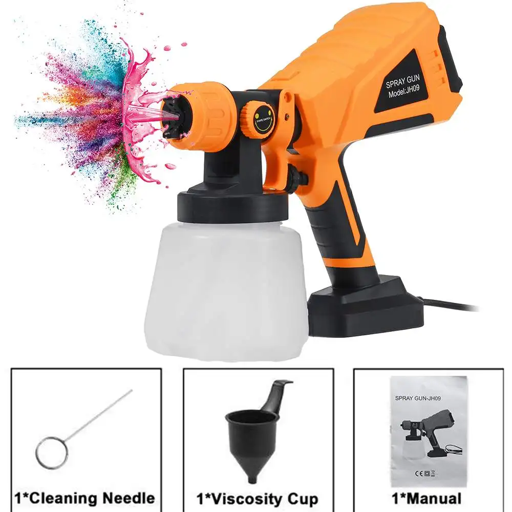 600W 800ML Cordless Electric Spray Gun with 3 Nozzles Flow Control Airbrush High Power Paint Sprayer For Makita 18V Battery
600W 800ML Cordless Electric Spray Gun with 3 Nozzles Flow Control Airbrush High Power Paint Sprayer For Makita 18V Battery