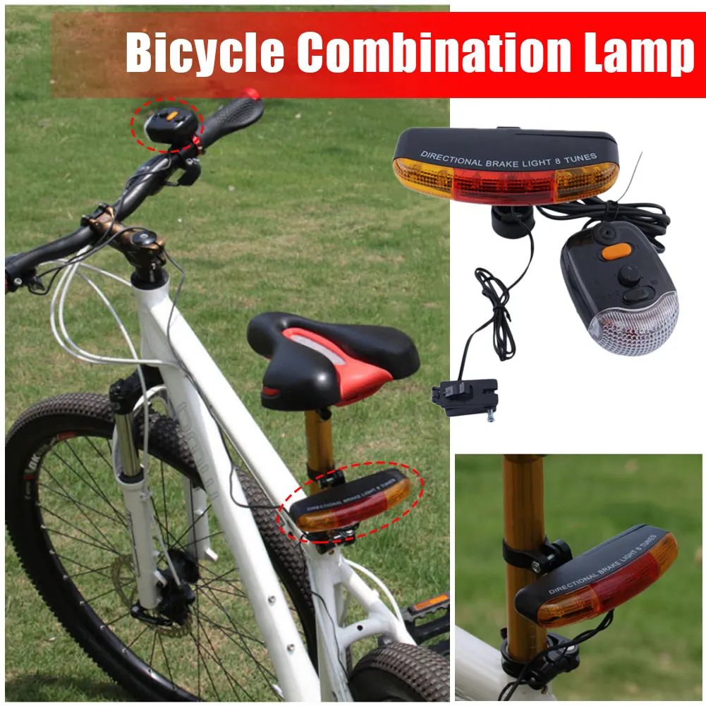 7 Led Multi-Function Bicycle Turn Signal / Bicycle Tail Light Electric Horn Brake Light 8 Sound Horn Fixing Bracket Set
7 Led Multi-Function Bicycle Turn Signal / Bicycle Tail Light Electric Horn Brake Light 8 Sound Horn Fixing Bracket Set