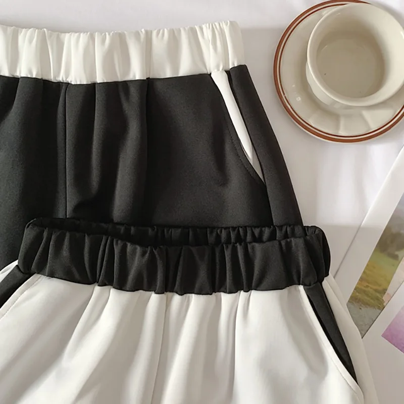 Summer Fashion Women Contrast Color High Waist Wide Leg Loose Casual High Waist Shorts Clothing XXL 
Summer Fashion Women Contrast Color High Waist Wide Leg Loose Casual High Waist Shorts Clothing XXL