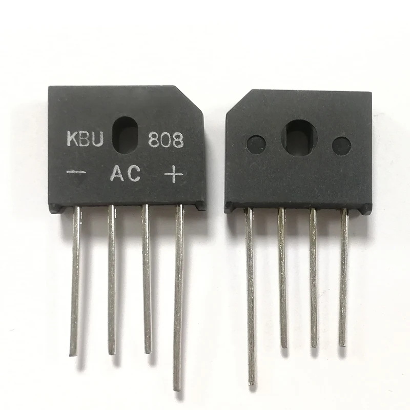 5 шт./лот KBU808 мост Выпрямитель Диод 8A 800 в KBU 4 (SIP 4) однофазный полная волна 8 Ампер