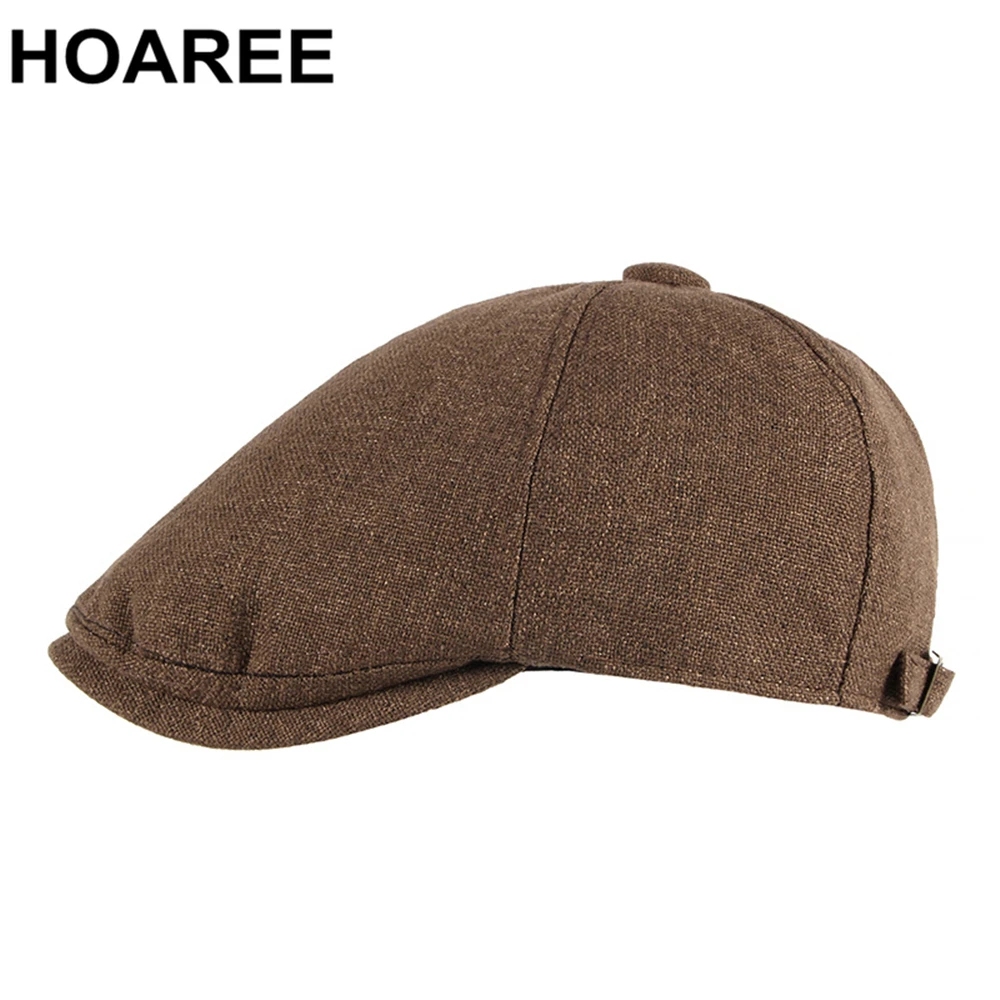 HOAREE Hats for Men Linen Newsboy Cap Flat Cap Hat Men for Spring Summer Brown Mens Beret Hats British Style Driver Cap
HOAREE Hats for Men Linen Newsboy Cap Flat Cap Hat Men for Spring Summer Brown Mens Beret Hats British Style Driver Cap