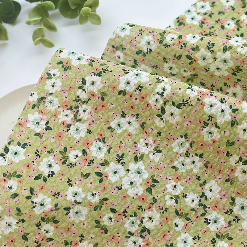 Pure Cotton Seersucker Floral Fabric Clothes Skirt Children's Clothes Shirt Handmade DIY Cloth
Pure Cotton Seersucker Floral Fabric Clothes Skirt Children's Clothes Shirt Handmade DIY Cloth