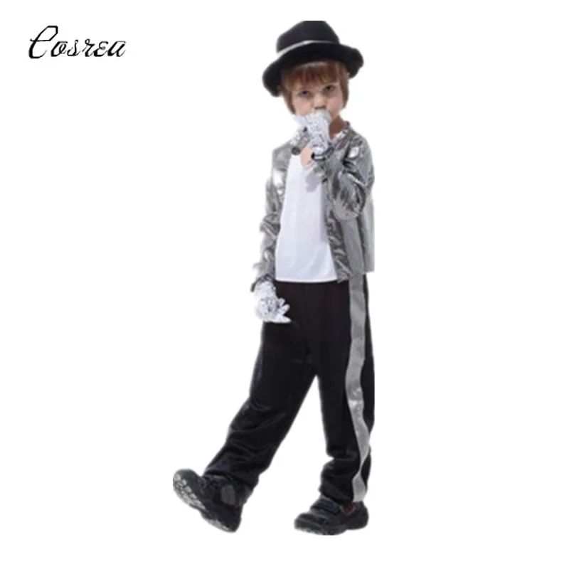 Michael Jackson Clothes Suit for Boy Performance Cosplay Costumes Michael Jackson T Shirt Hat Jacket Pants Glove Clothing Sets
Michael Jackson Clothes Suit for Boy Performance Cosplay Costumes Michael Jackson T Shirt Hat Jacket Pants Glove Clothing Sets