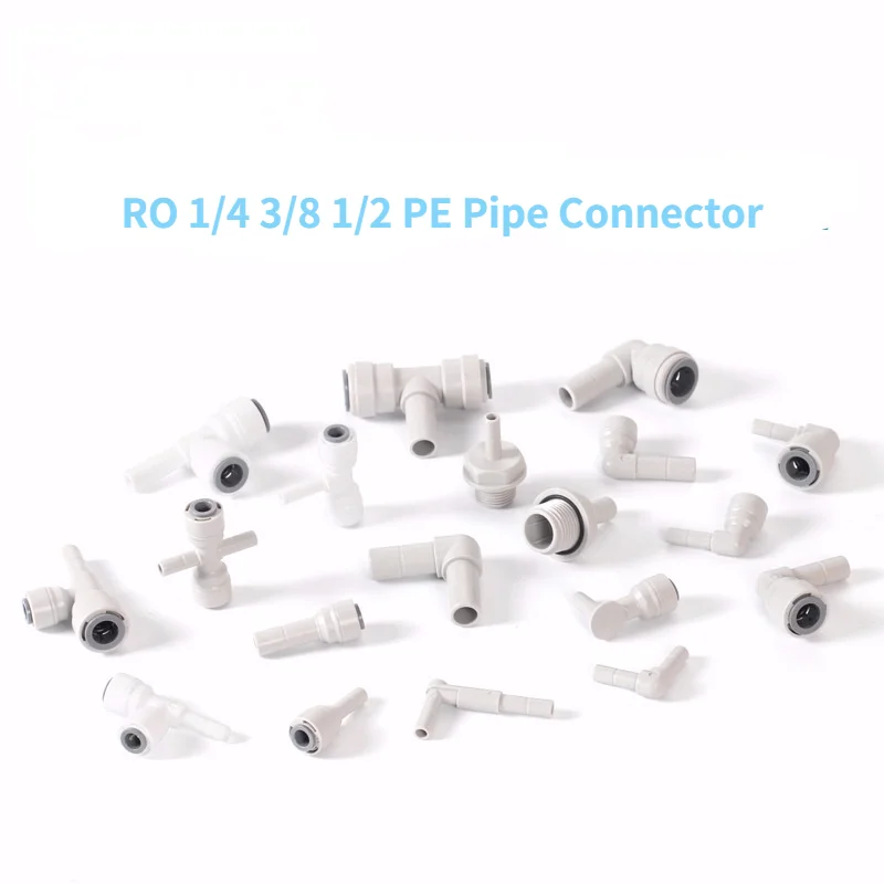 RO 1/4 3/8 1/2 PE Pipe Connector Plug Household Straight Water Dispenser PE Pipe Three Way Plug Accessories for Water Purifier
RO 1/4 3/8 1/2 PE Pipe Connector Plug Household Straight Water Dispenser PE Pipe Three Way Plug Accessories for Water Purifier