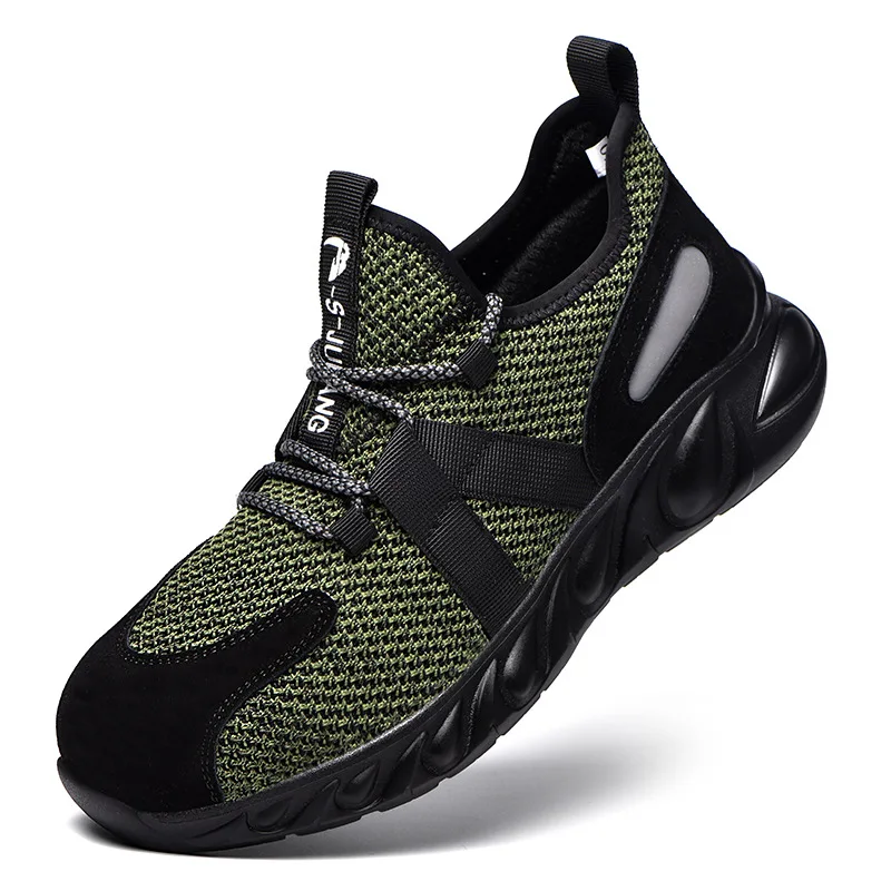 HMXO Men's Steel Toe Safety Shoes Mesh Breathable Work Shoes Lightweight Anti-smashing Anti-Skid Construction Work Sports Shoes 
HMXO Men's Steel Toe Safety Shoes Mesh Breathable Work Shoes Lightweight Anti-smashing Anti-Skid Construction Work Sports Shoes