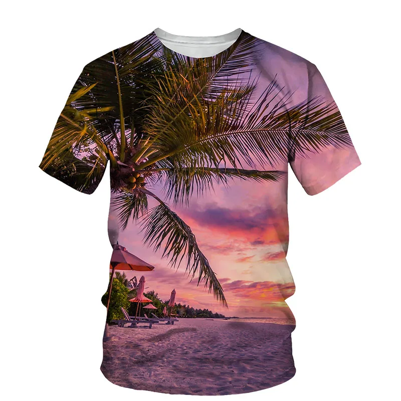 Summer Palm Tree graphic t shirts For Men Fashion Natural Scenery Pattern T-shirt Casual 3D Print t-shirts with short sleeves
Summer Palm Tree graphic t shirts For Men Fashion Natural Scenery Pattern T-shirt Casual 3D Print t-shirts with short sleeves