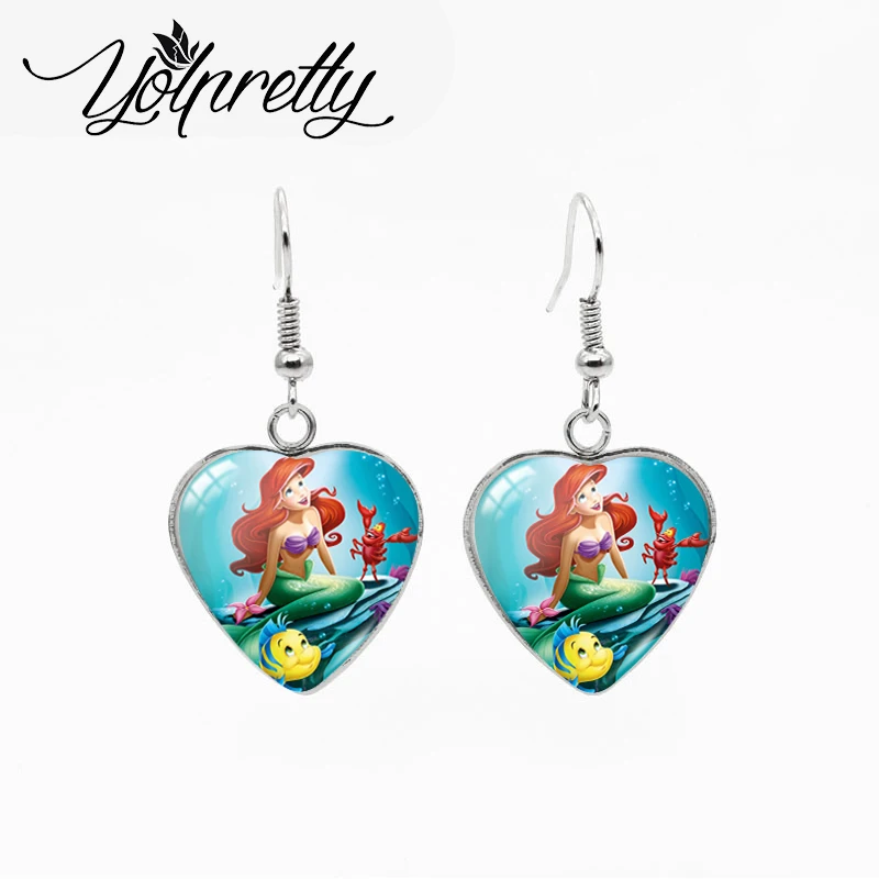 2021 New Fashion Lovely Ariel Princess Fairy Story Mermaid Heart Stainless Steel Fish Hook Earrings Handcraft Dangles
2021 New Fashion Lovely Ariel Princess Fairy Story Mermaid Heart Stainless Steel Fish Hook Earrings Handcraft Dangles