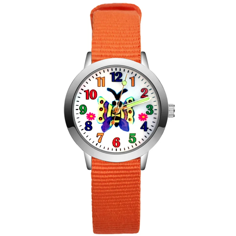 Fashion Cute Butterfly Style Children's Kids Student Girls Boys Quartz Nylon Strap Wrist Watches JA196
Fashion Cute Butterfly Style Children's Kids Student Girls Boys Quartz Nylon Strap Wrist Watches JA196