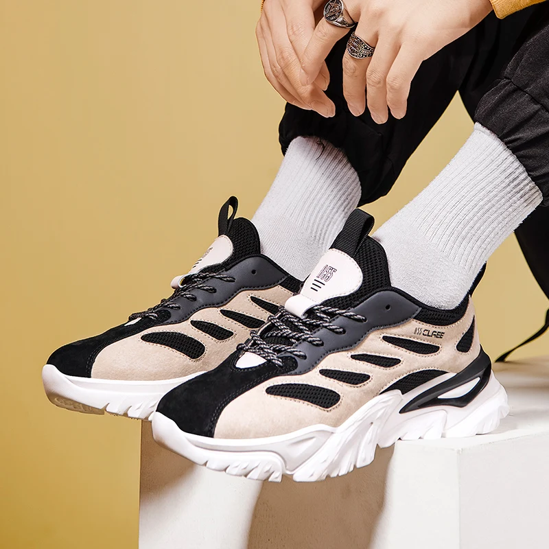 Fashion Trends Men's Designer Sneakers Thick Bottom Platform Shoes Breathable Casual Sports Leisure Dad Shoe 2021 New 
Fashion Trends Men's Designer Sneakers Thick Bottom Platform Shoes Breathable Casual Sports Leisure Dad Shoe 2021 New