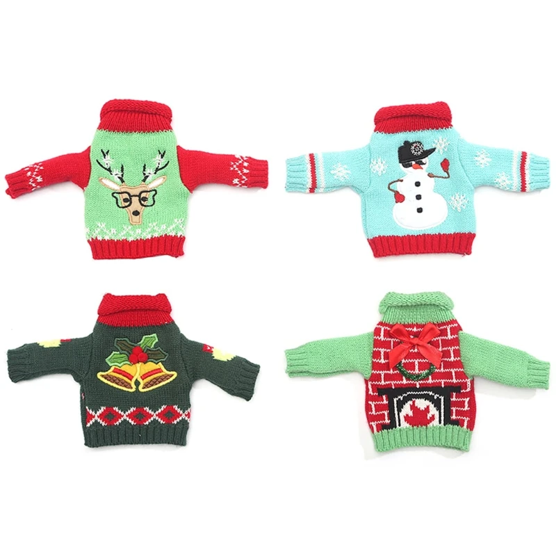M17D Christmas Sweater Wine Bottle Cover Knitted Ugly Sweaters Wine Bottle Coat Gift Bag Birthday Party Decorations Wedding
M17D Christmas Sweater Wine Bottle Cover Knitted Ugly Sweaters Wine Bottle Coat Gift Bag Birthday Party Decorations Wedding