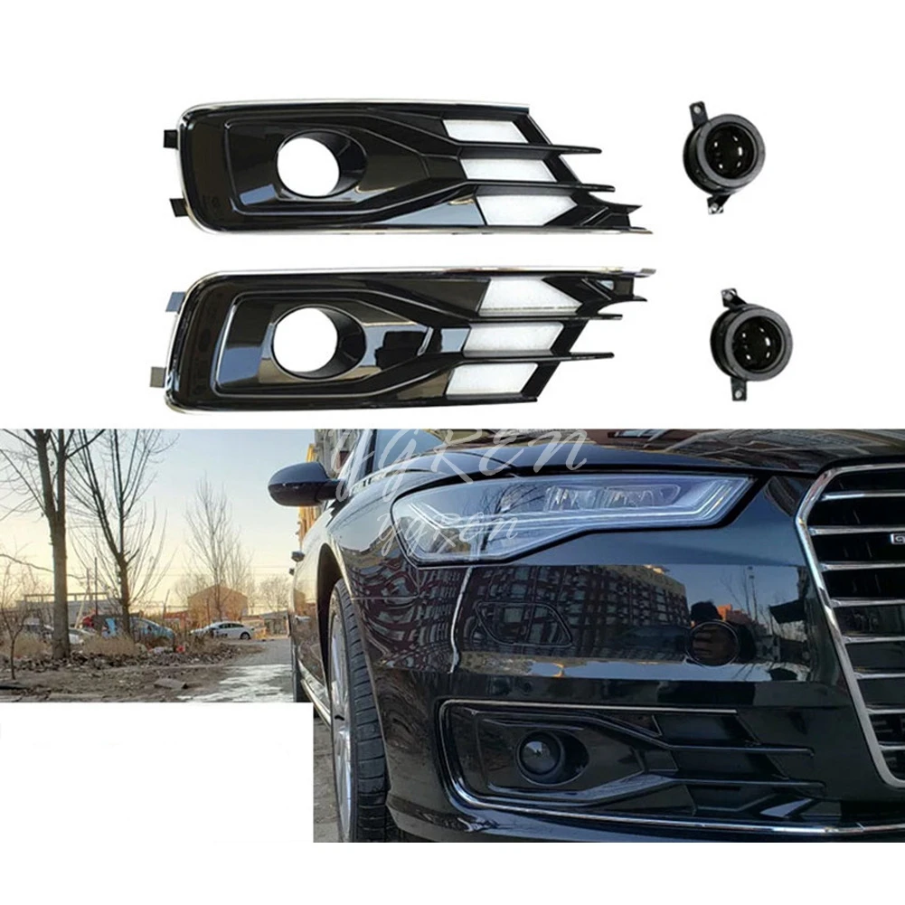 Fit For AUDI A6 C7 PA 2016 2017 2018 Left+Right Front Bumper ACC Hole Grille Cover Grill Fog light
Fit For AUDI A6 C7 PA 2016 2017 2018 Left+Right Front Bumper ACC Hole Grille Cover Grill Fog light