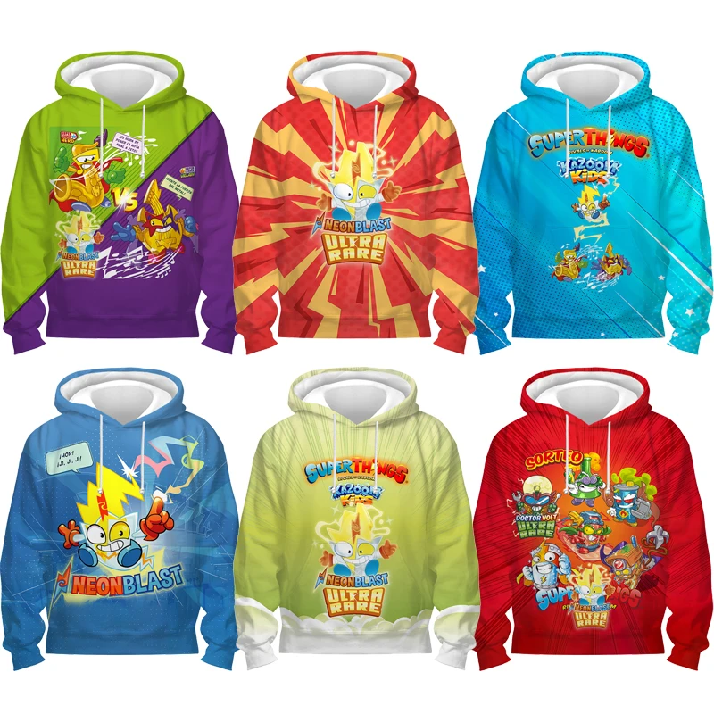 Children Superthings 8 Hoodies Kazoom Kids Neonblast 3D Print Sweatshirts Sudadera Toddler Boys Girls Anime Cartoon Pullovers
Children Superthings 8 Hoodies Kazoom Kids Neonblast 3D Print Sweatshirts Sudadera Toddler Boys Girls Anime Cartoon Pullovers