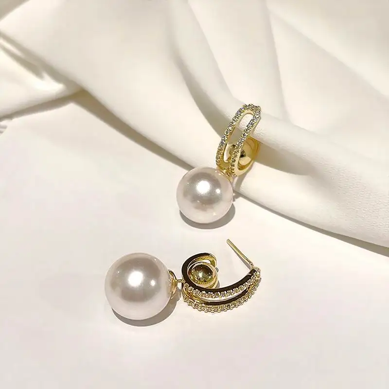 Creative Pearl Earrings Multi Function 2021 New Jewelry Micro Pave Brincos Wholesale
Creative Pearl Earrings Multi Function 2021 New Jewelry Micro Pave Brincos Wholesale