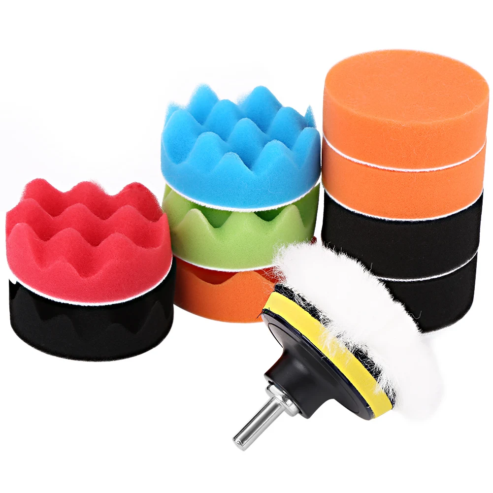 12pcs 3 inch car polishing pad set Polishing Buffer Waxing Buffing Pad Drill Set Kit Car Polishing sponge Wheel Kit polisher
12pcs 3 inch car polishing pad set Polishing Buffer Waxing Buffing Pad Drill Set Kit Car Polishing sponge Wheel Kit polisher