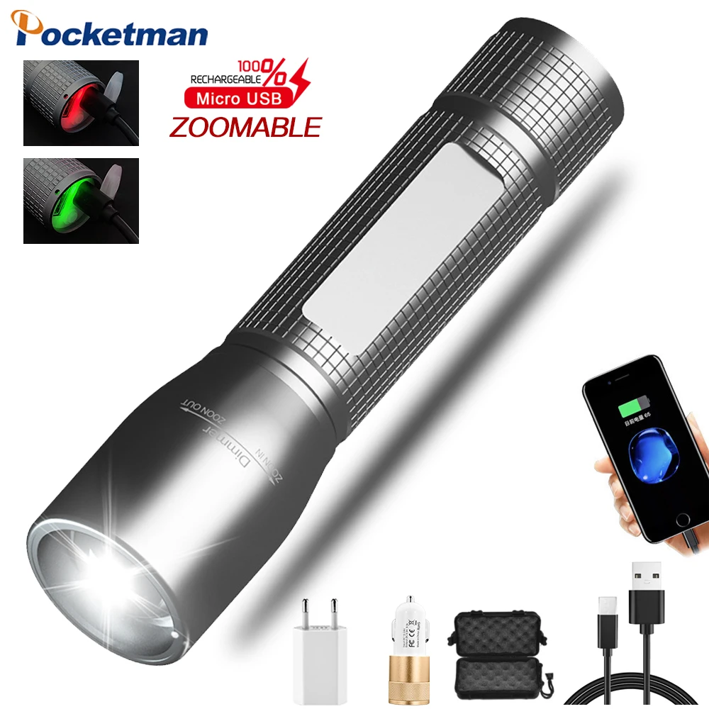 

High Powered LED Flashlight Super Bright Flashlights High Lumen, IP67 Water Resistant,5 Modes Zoomable for Camping, Hiking, Gift