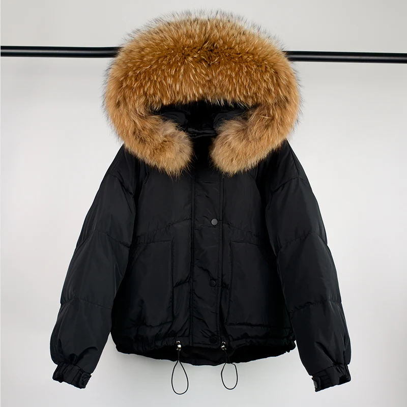 Huge Natural Raccoon Fur Hooded 2021 Winter New Fashion Simple And Warm Ladies Detachable Collar All-Match Windproof Down Jacket
Huge Natural Raccoon Fur Hooded 2021 Winter New Fashion Simple And Warm Ladies Detachable Collar All-Match Windproof Down Jacket