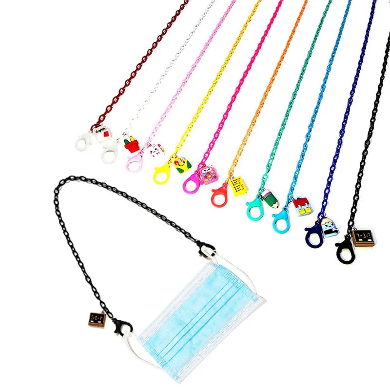 Candy Color Cartoon Pencil School Bag Acrylic Adjustable Length Mask Chain Women Neck Chain Accessories Anti-lost Chain Lanyard
Candy Color Cartoon Pencil School Bag Acrylic Adjustable Length Mask Chain Women Neck Chain Accessories Anti-lost Chain Lanyard