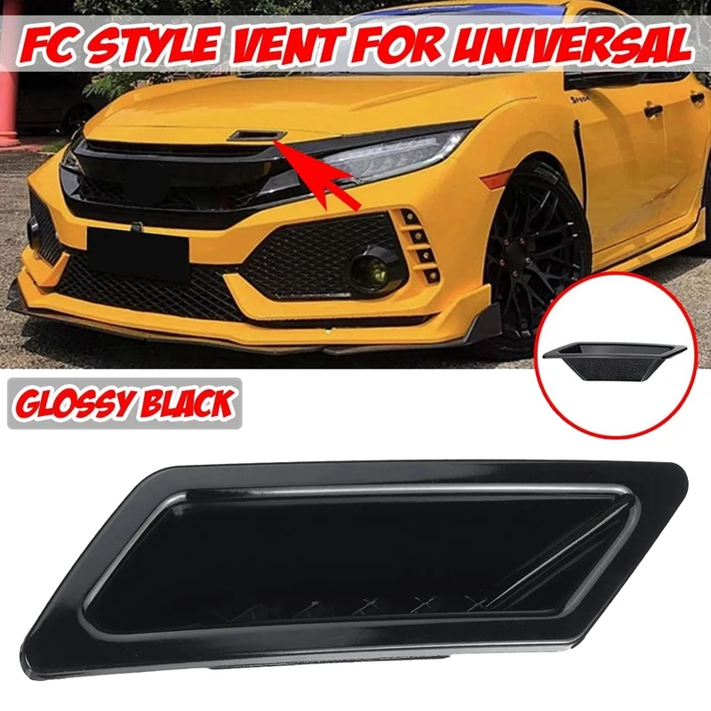 Glossy Black Universal Car Front Bumper Hood Vent Air Out Decoration for Honda Civic -A4 B8 Golf BMW-E90 E80 E82 F30
Glossy Black Universal Car Front Bumper Hood Vent Air Out Decoration for Honda Civic -A4 B8 Golf BMW-E90 E80 E82 F30