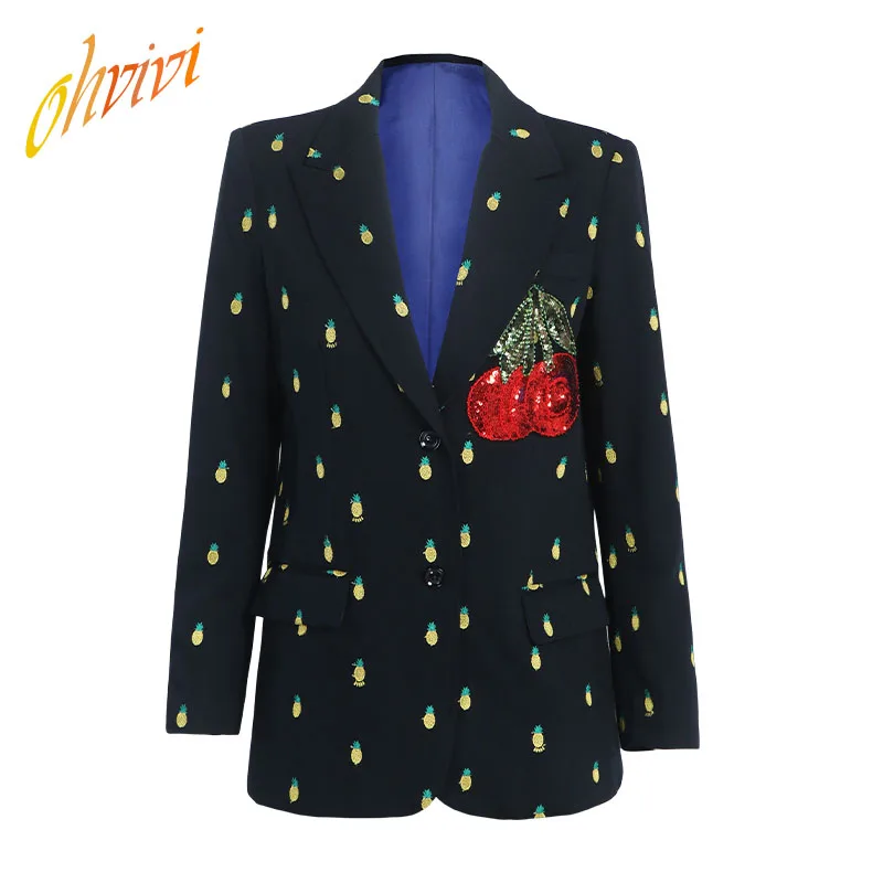 2019 Autumn Newly Fashionable Style Sequin and Embroidery Throughout Black Long Sleeves Mid-Length Women Blazers
2019 Autumn Newly Fashionable Style Sequin and Embroidery Throughout Black Long Sleeves Mid-Length Women Blazers