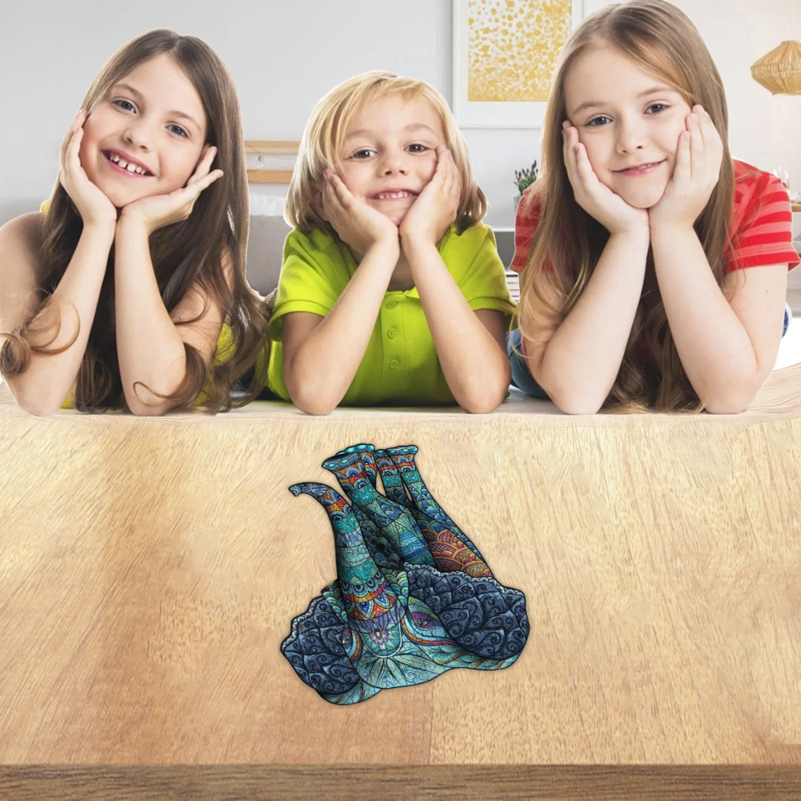 Elephant Tribal Wooden Puzzle Unique Shape Piece Animal for Adult and Kid 125pc Animal Shaped Puzzles Christmas Gifts for Kid#30
Elephant Tribal Wooden Puzzle Unique Shape Piece Animal for Adult and Kid 125pc Animal Shaped Puzzles Christmas Gifts for Kid#30