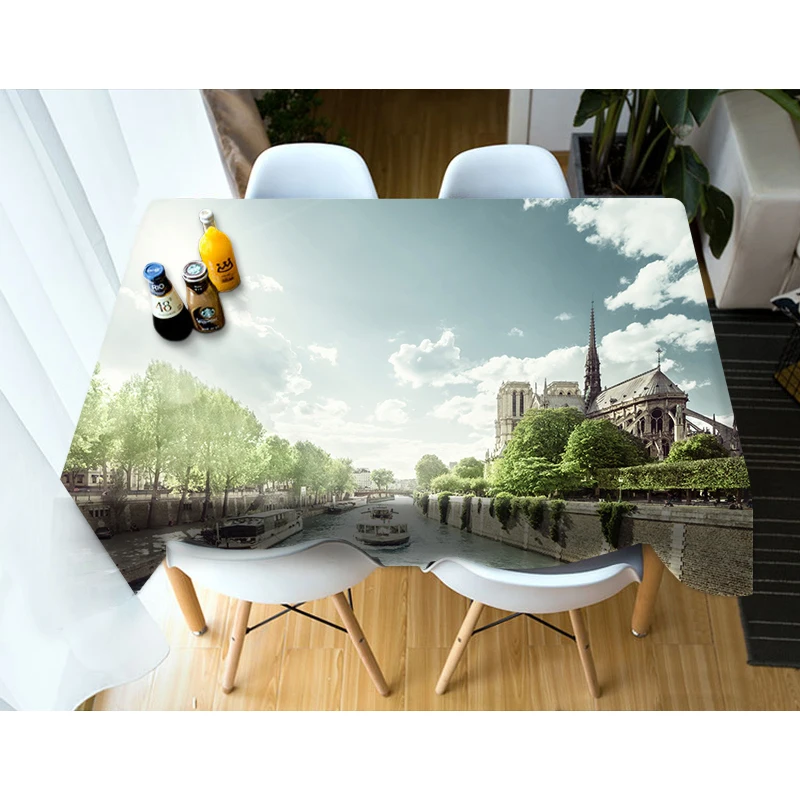 3D Modern City Tablecloth Home Decoration White Clouds River Boat Tree Building Washable Rectangular Table Cloth For Dining Room
3D Modern City Tablecloth Home Decoration White Clouds River Boat Tree Building Washable Rectangular Table Cloth For Dining Room