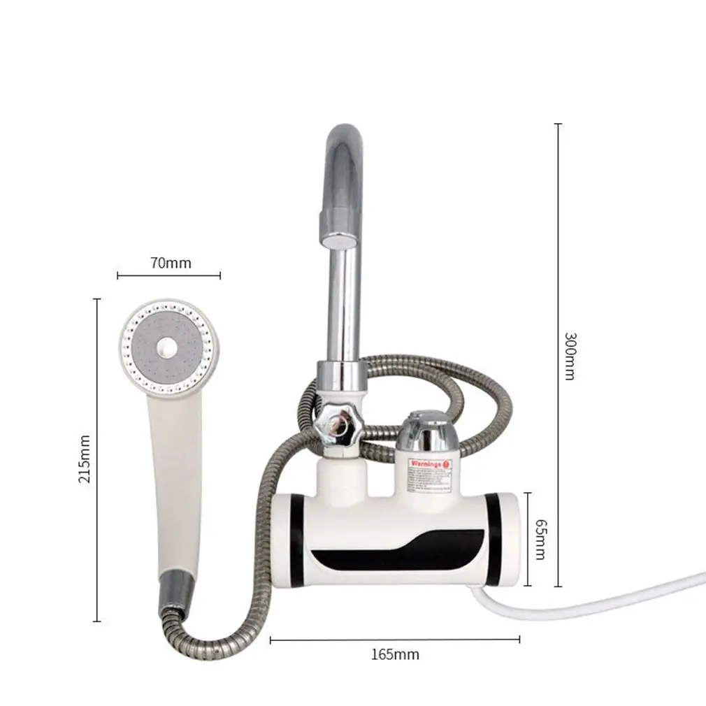 Temperature Display Instant Hot Water Tap Digital Electric Faucet Tankless Kitchen Instant Hot Faucet Water Heater with Shower
Temperature Display Instant Hot Water Tap Digital Electric Faucet Tankless Kitchen Instant Hot Faucet Water Heater with Shower