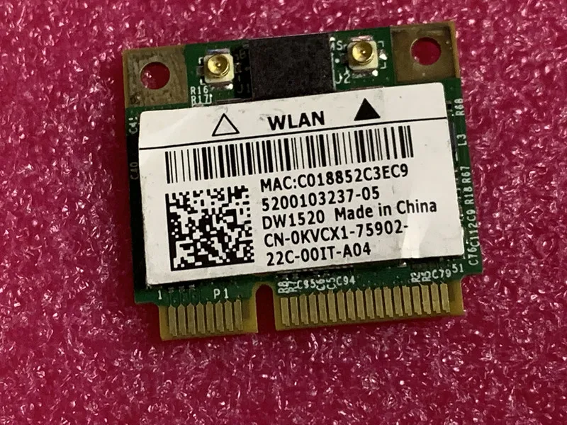 for Dell Vostro 3500 Laptop Wireless WiFi Card W/ Screw 0KVCX1 KVCX1 CN-0KVCX1 DW1520
for Dell Vostro 3500 Laptop Wireless WiFi Card W/ Screw 0KVCX1 KVCX1 CN-0KVCX1 DW1520