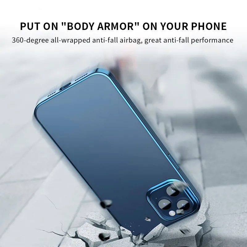 Mobile Phone Case For iPhone 12/11 Pro/Mini/ProMax Plating Transparent TPU Anti-Fall Anti-Drop Soft Light Protective Cover Shell
Mobile Phone Case For iPhone 12/11 Pro/Mini/ProMax Plating Transparent TPU Anti-Fall Anti-Drop Soft Light Protective Cover Shell