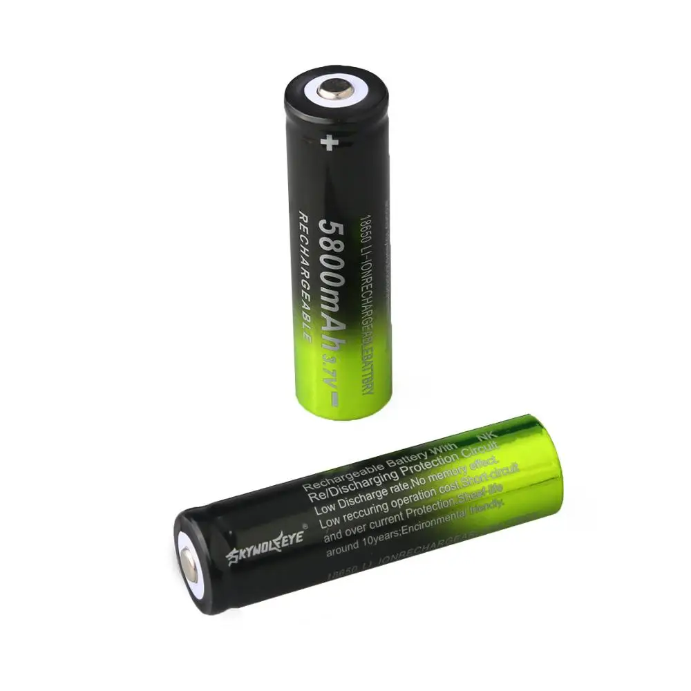3.7V 5800mAh 18650 li-ion battery+2 Slots AC 100-240V Battery Smart Charger for Led flashlight Headlamp
3.7V 5800mAh 18650 li-ion battery+2 Slots AC 100-240V Battery Smart Charger for Led flashlight Headlamp