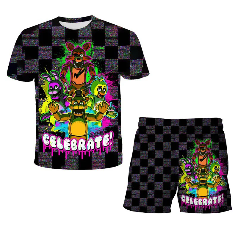 2021Summer FNAF 3d Print Suits Toddler Girls Sets Top+Shorts Sets Sports Suit Baby Children Clothing Sets Boys Clothes T Shirt 
2021Summer FNAF 3d Print Suits Toddler Girls Sets Top+Shorts Sets Sports Suit Baby Children Clothing Sets Boys Clothes T Shirt