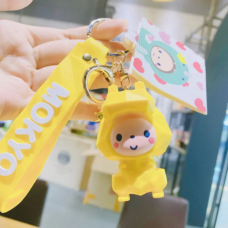 New PVC Couple Car Key Chain Backpack Hanging Gift Creative Cartoon Geometric Faceted Dinosaur Monkey Doll Keychain
New PVC Couple Car Key Chain Backpack Hanging Gift Creative Cartoon Geometric Faceted Dinosaur Monkey Doll Keychain