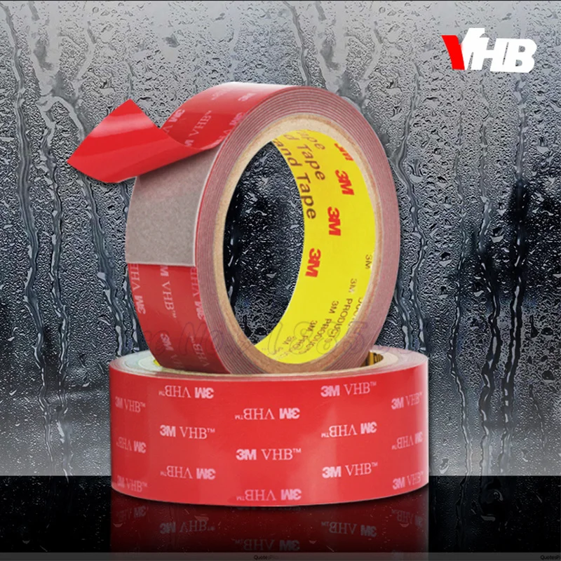 3M super Strong VHB Double Sided Tape Waterproof No trace Self Adhesive Acrylic Pad Two Sides Sticky for Car Home Office School
3M super Strong VHB Double Sided Tape Waterproof No trace Self Adhesive Acrylic Pad Two Sides Sticky for Car Home Office School