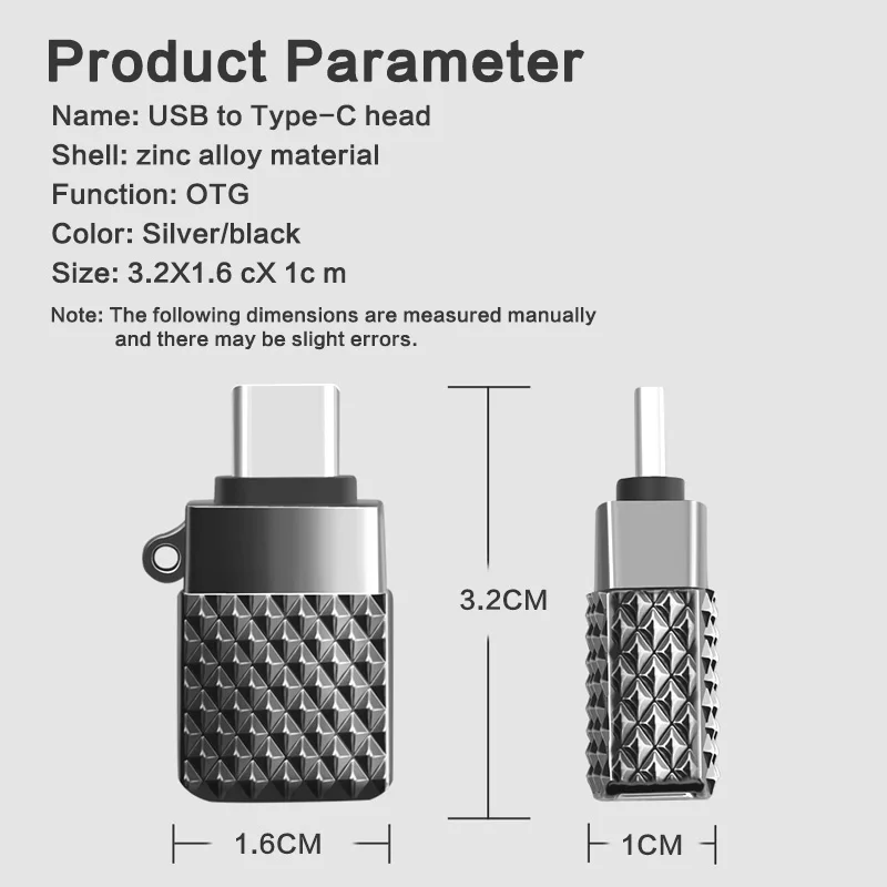 ANMONE Zinc Alloy USB OTG Adapter Type C Male to USB 3.0 Female Converter for Mouse Keyboard U Disk Phone PC Connector
ANMONE Zinc Alloy USB OTG Adapter Type C Male to USB 3.0 Female Converter for Mouse Keyboard U Disk Phone PC Connector