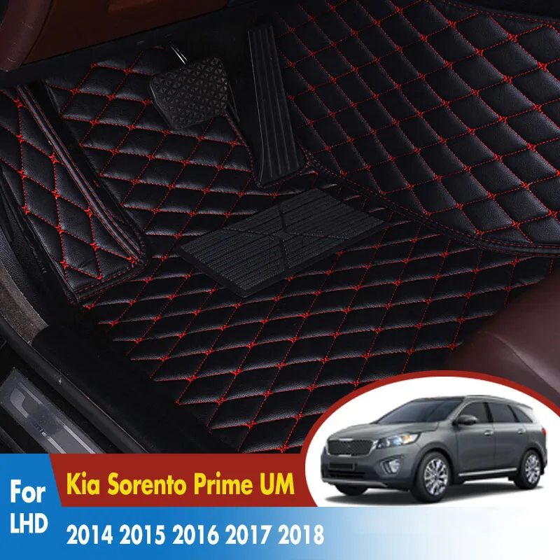 Для Kia Sorento Prime UM 2018 2017 2016 2015 2014 (7 мест) автомобильные коврики авто Интерьер