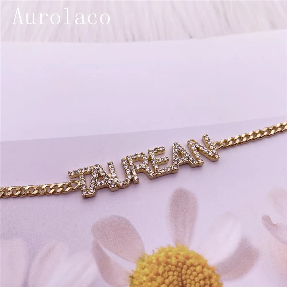 AurolaCo Custom Name Anklet Personality Cuban Chain Anklet Stainless Steel Custom Zircon Letters Anklet for Women Jewelry Gift
AurolaCo Custom Name Anklet Personality Cuban Chain Anklet Stainless Steel Custom Zircon Letters Anklet for Women Jewelry Gift