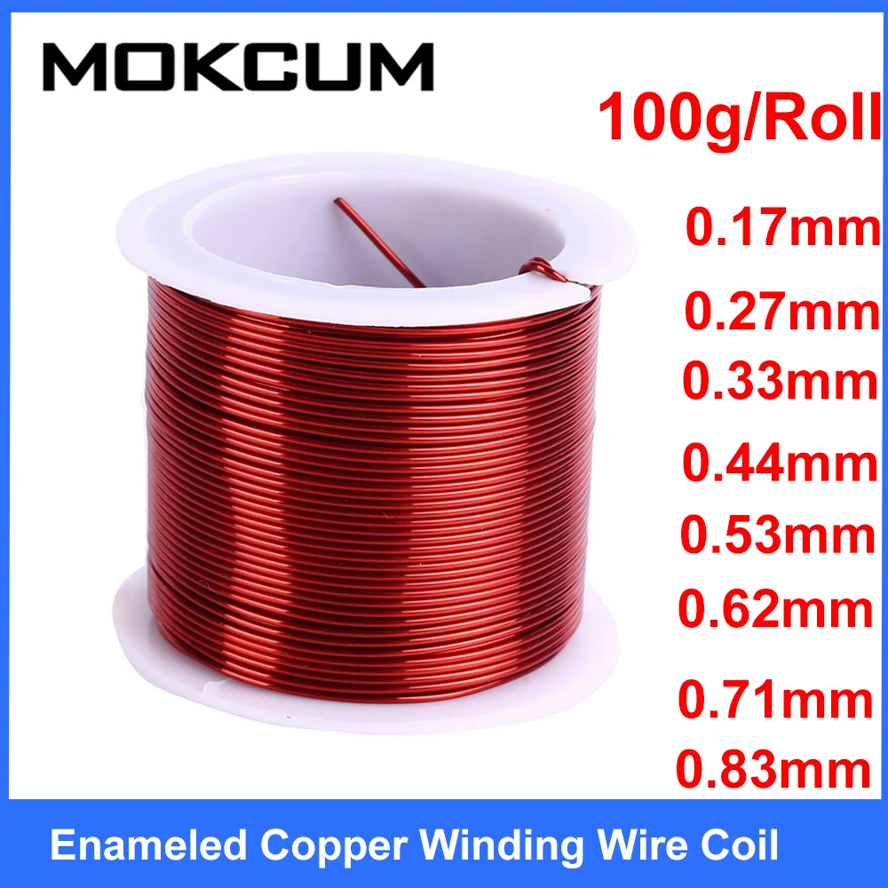 100g Enamelled Copper Wire 0.17mm 0.27mm 0.33mm 0.44mm 0.53mm 0.62mm 0.71mm 0.83mm Copper Wire Coil Winding
100g Enamelled Copper Wire 0.17mm 0.27mm 0.33mm 0.44mm 0.53mm 0.62mm 0.71mm 0.83mm Copper Wire Coil Winding