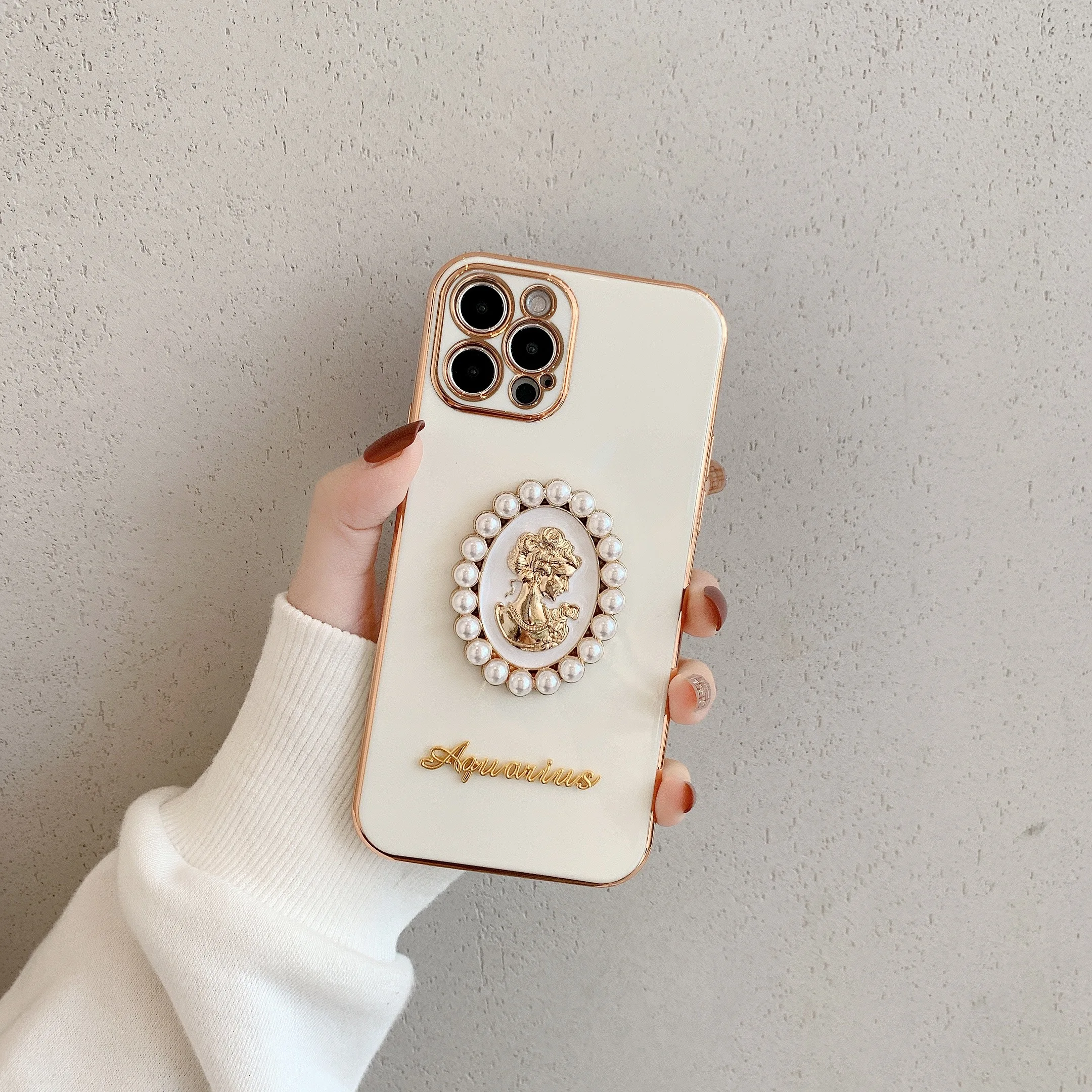 Phone case Soft Electroplate Fashion female 3D Pearl head cover For iPhone 11 12 Pro X XR XS Max 7 8 Plus Luxury back cover
Phone case Soft Electroplate Fashion female 3D Pearl head cover For iPhone 11 12 Pro X XR XS Max 7 8 Plus Luxury back cover