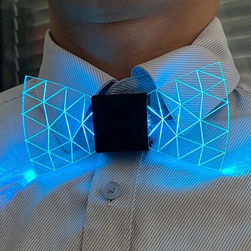 Colorful LED Acrylic Bow Tie Men Bow Tie Flashing Party Luminous Bow Tie LED Light Gift for Men Halloween Christmas
Colorful LED Acrylic Bow Tie Men Bow Tie Flashing Party Luminous Bow Tie LED Light Gift for Men Halloween Christmas