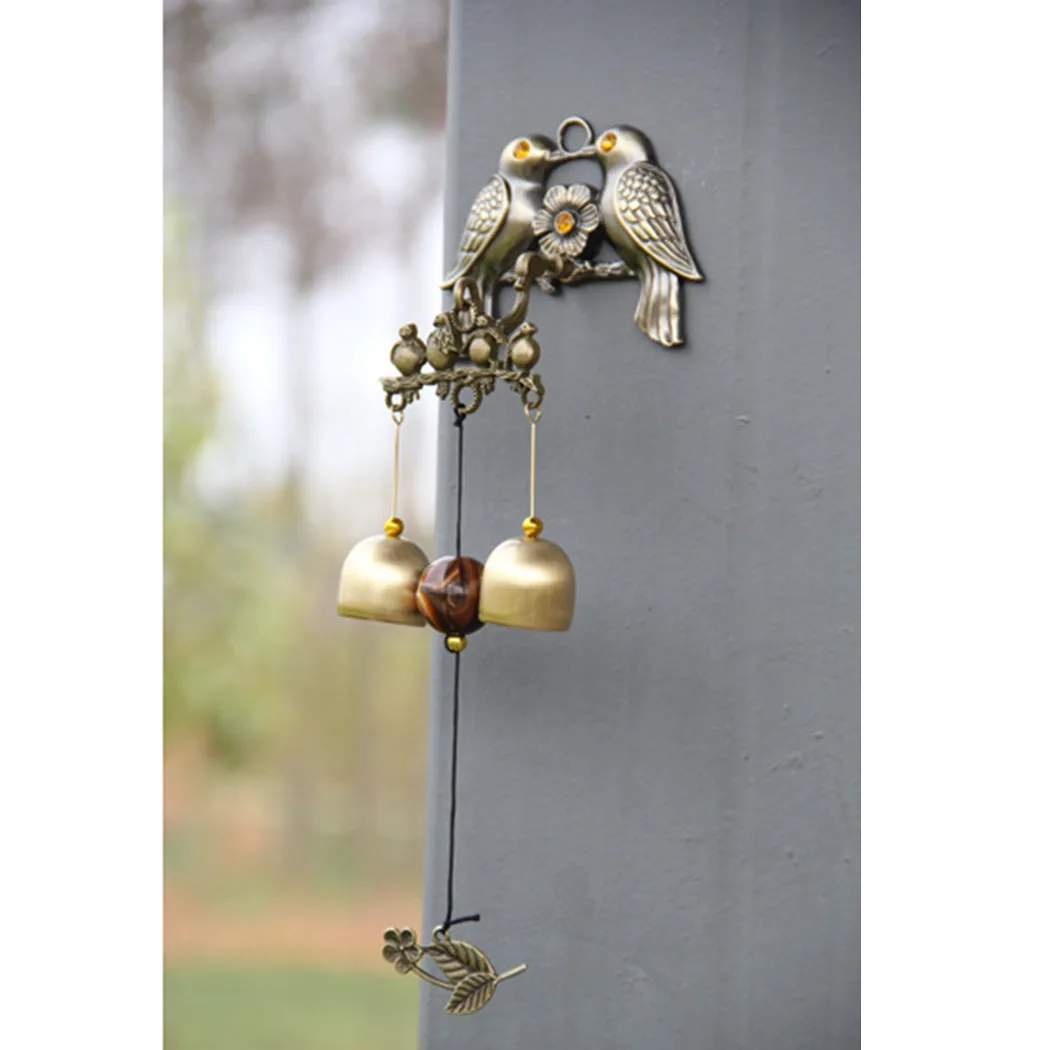 2 European-style Retro Metal 2 Brass Bells + Alloy Door Ornaments Wind Chimes Copper Bells Feng Shui Furnishings
2 European-style Retro Metal 2 Brass Bells + Alloy Door Ornaments Wind Chimes Copper Bells Feng Shui Furnishings