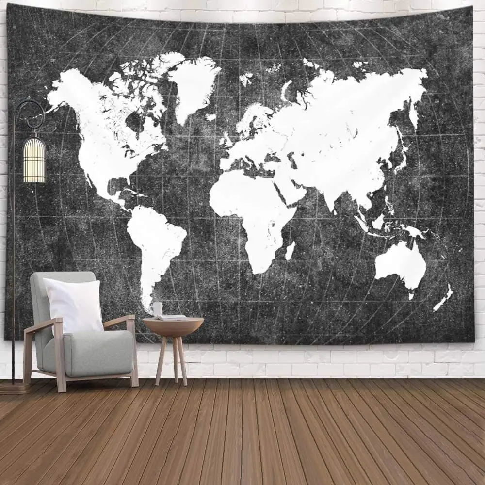 World Map Black White Tapestry Background Wall Covering Home Decoration Blanket Bedroom Wall Hanging Tapestries
World Map Black White Tapestry Background Wall Covering Home Decoration Blanket Bedroom Wall Hanging Tapestries