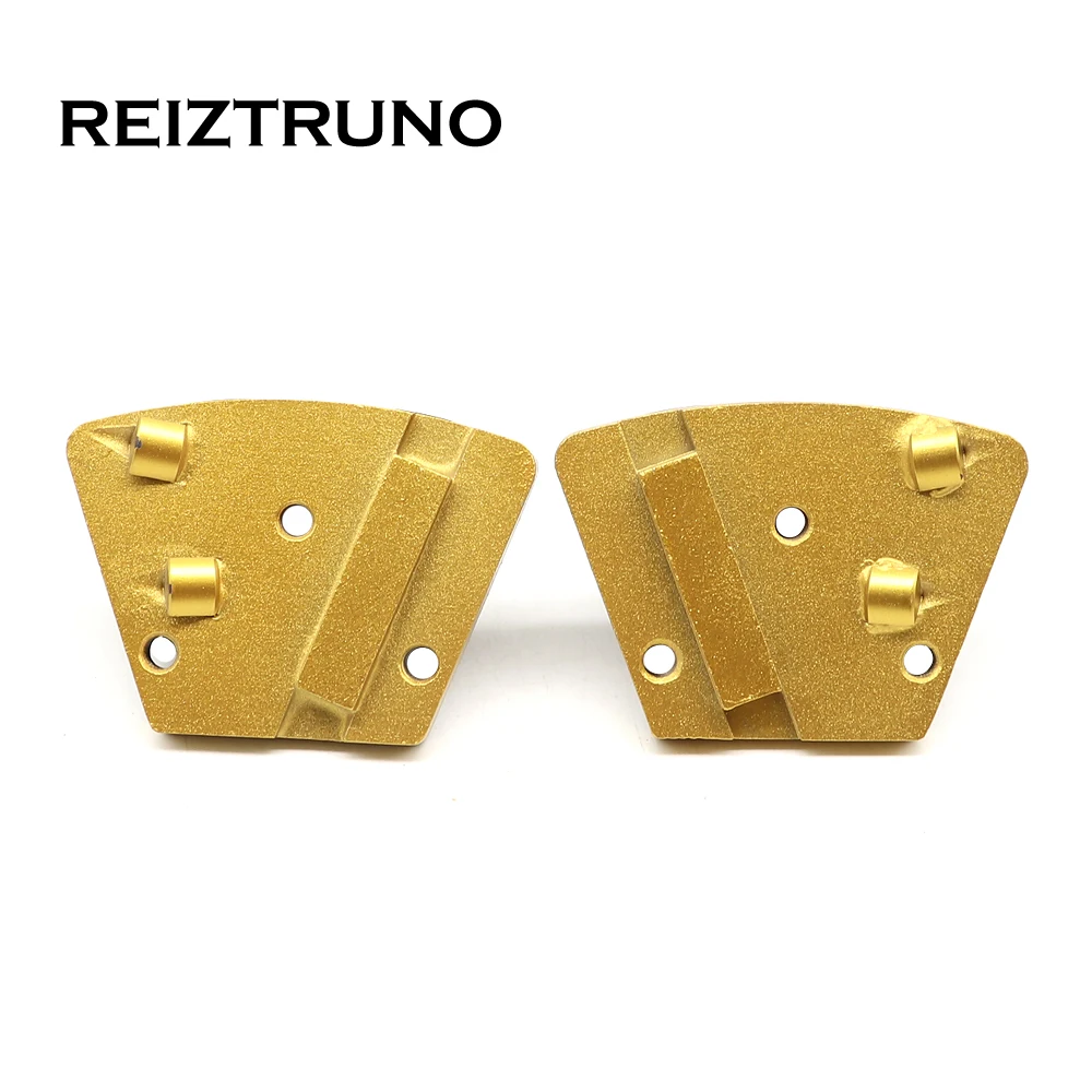 Трапециевидные бетонные шлифовальные колодки REIZTRUNO 2*1/4 PCD и 1 металлическая