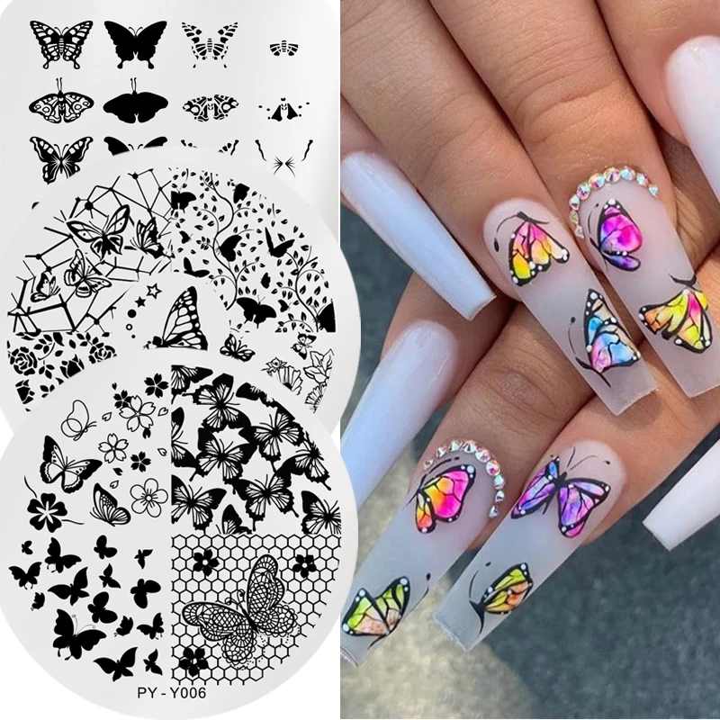 PICT YOU Butterfly Plants Nail Stamping Plates Flowers Geometric Patterns Stencil Stainless Steel Tools Nail Art Stamp Design
PICT YOU Butterfly Plants Nail Stamping Plates Flowers Geometric Patterns Stencil Stainless Steel Tools Nail Art Stamp Design