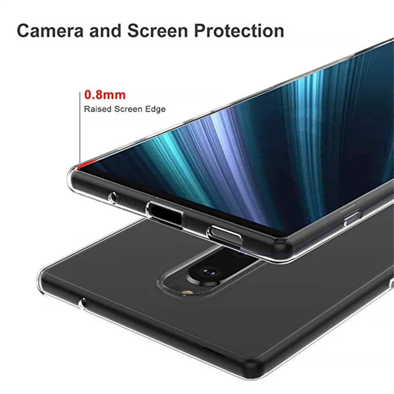 Чехол для Sony Xperia 1 Прозрачный Силиконовый ТПУ чехол телефона J9110 прозрачный
