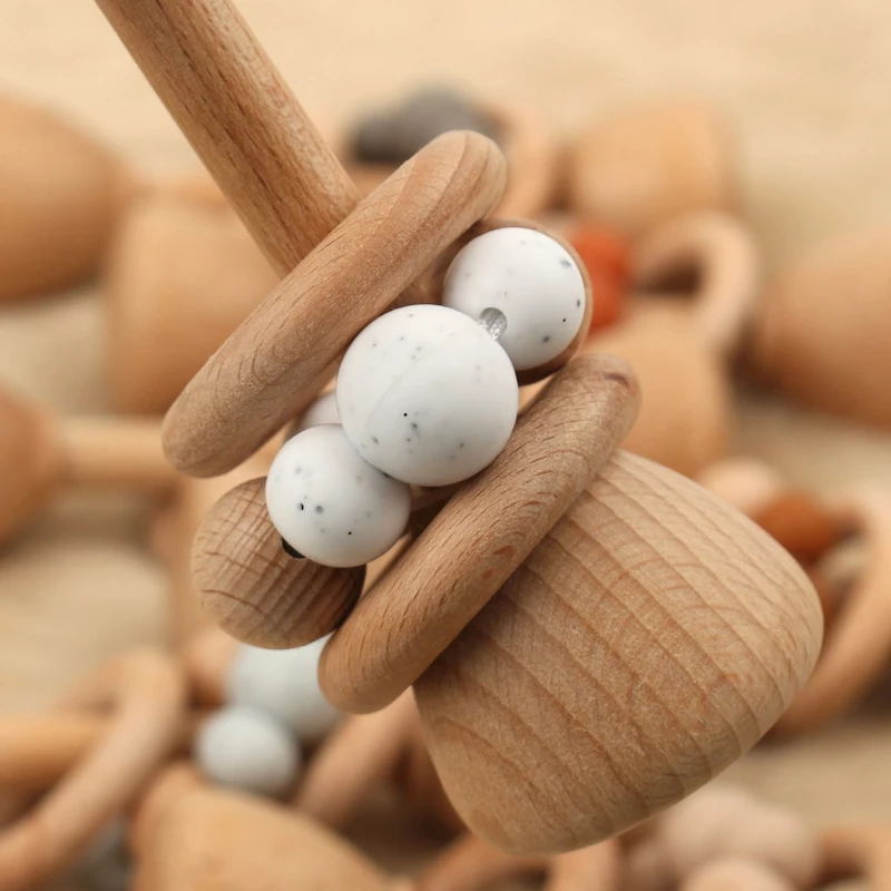 1pc Baby Teether Wooden Music Rattle BPA Free Wooden Gym Ring Rodent Silicone Beads Newborn Educational Montessori Toys
1pc Baby Teether Wooden Music Rattle BPA Free Wooden Gym Ring Rodent Silicone Beads Newborn Educational Montessori Toys