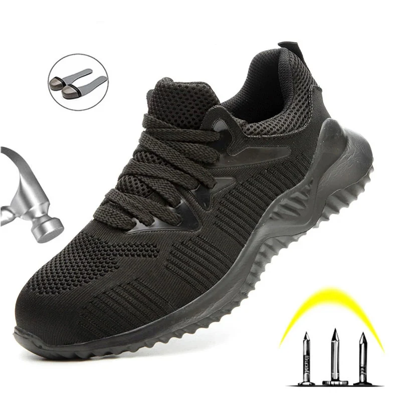 Men's safety work shoes, men's autumn steel-toed boots, anti-smashing protection, construction safety work sports shoes
Men's safety work shoes, men's autumn steel-toed boots, anti-smashing protection, construction safety work sports shoes