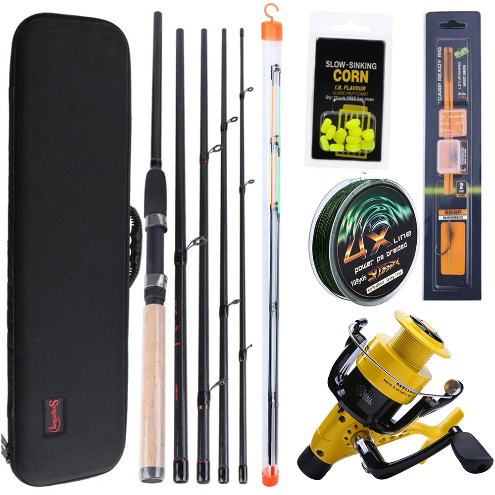 Sougayilang 3M Spinning Fishing Rod Combo L M H Power Feeder Carp Fishing Rod and 11+1BB Carp Fishing Reels Rod Line Set
Sougayilang 3M Spinning Fishing Rod Combo L M H Power Feeder Carp Fishing Rod and 11+1BB Carp Fishing Reels Rod Line Set