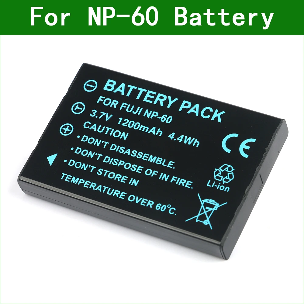 Аккумулятор для NP-60 камеры NP60 Fujifilm FinePix 50i 601 F401 F410 M603 CASIO QV-R3 QV-R4 Samsung NP-30 SLB-1037 |