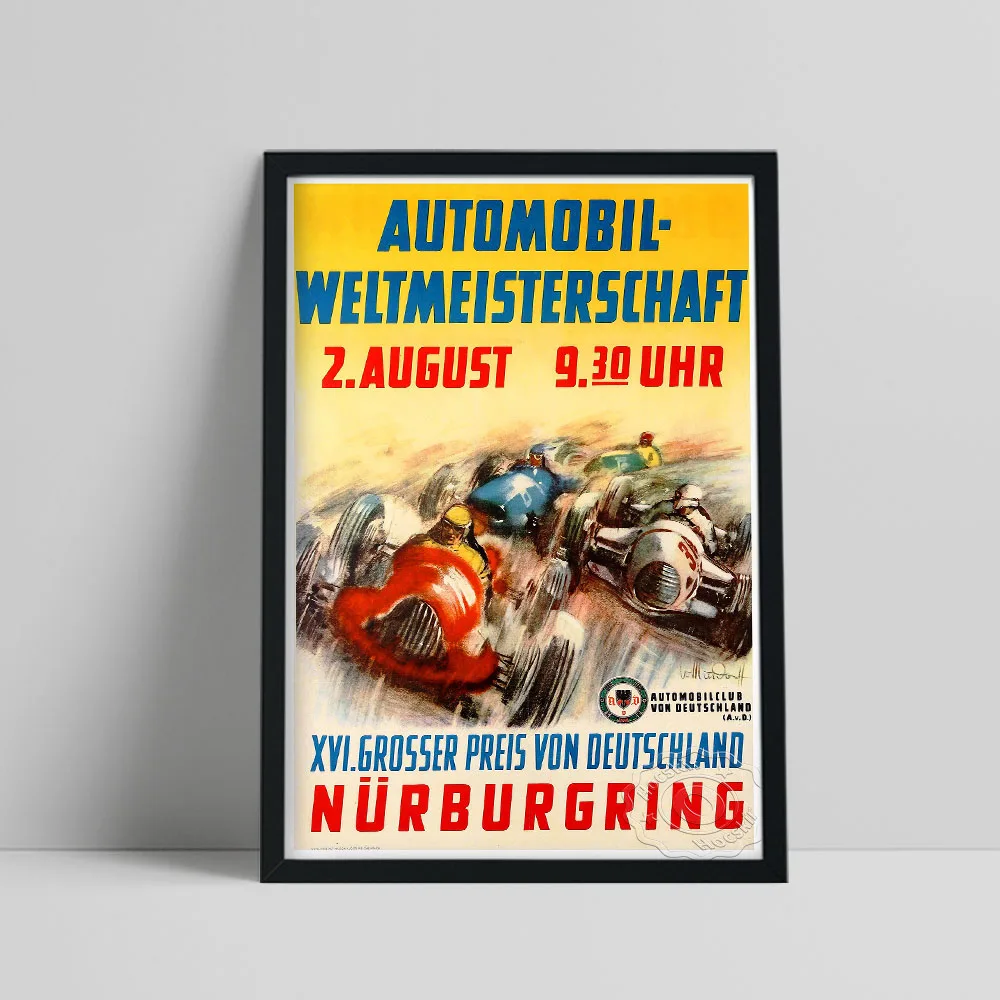 German Motor Racing Art Poster, Race Car Fans Collection Canvas Painting, Red White Blue Car Vintage Art Wall Picture Home Decor
German Motor Racing Art Poster, Race Car Fans Collection Canvas Painting, Red White Blue Car Vintage Art Wall Picture Home Decor