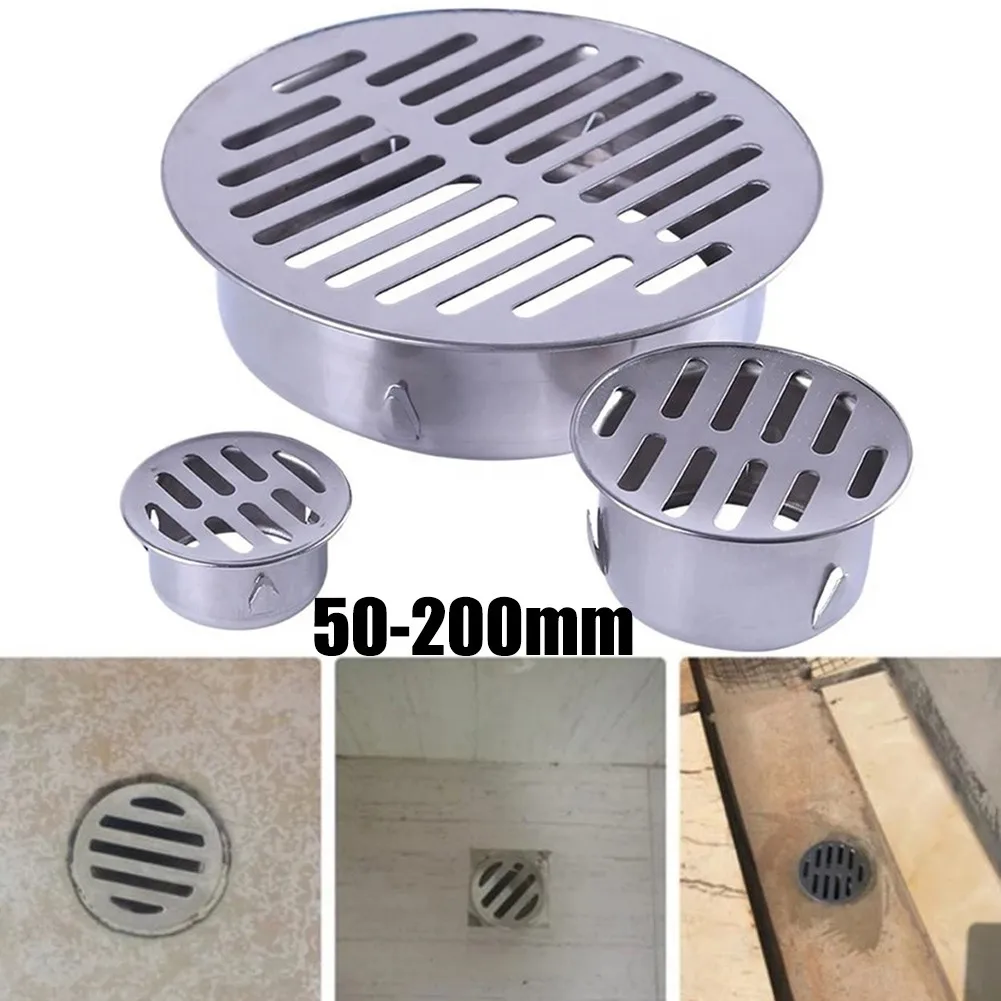 Stainless Steel Outdoor Balcony Drainage Roof Round Floor Drain Cover Rain Pipe Cap For Garden | Обустройство дома