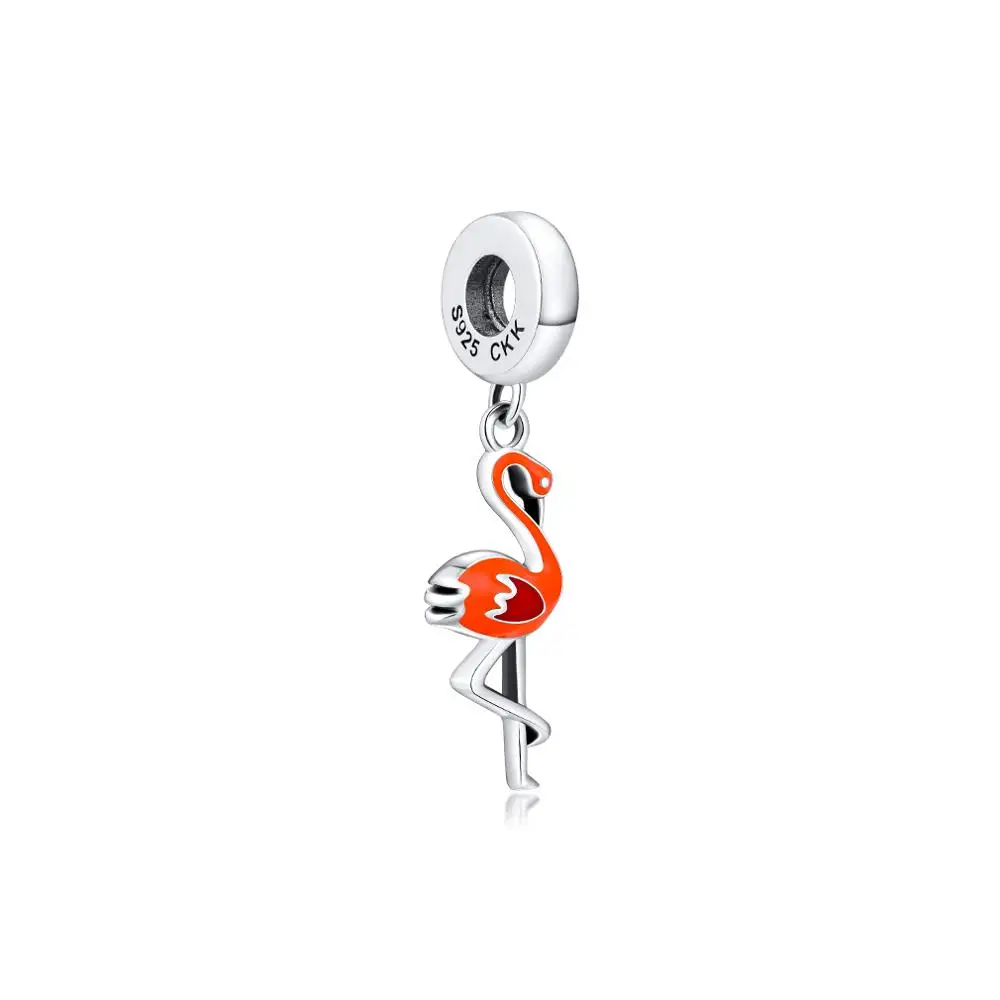 Fits for Necklaces Bracelets Orange Flamingo Charms 100% 925 Sterling Silver Jewelry Beads Free Shipping
Fits for Necklaces Bracelets Orange Flamingo Charms 100% 925 Sterling Silver Jewelry Beads Free Shipping